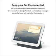 Google HUB 2nd Gen 7 in Smart Home Display with Google Assistant & Power adapter, Quick Start Guide, Privacy card, Safety and Booklet, Charcoal, 1 Pack