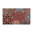 thumbnail image 2 of Bohemian Brown Geometry Rugs and Mats Non Skid Washable Absorbent Microfiber Soft Kitchen Mat for Floor Set Of 2 Decor Stain Resistant 17"x47"+17"x30", 2 of 7