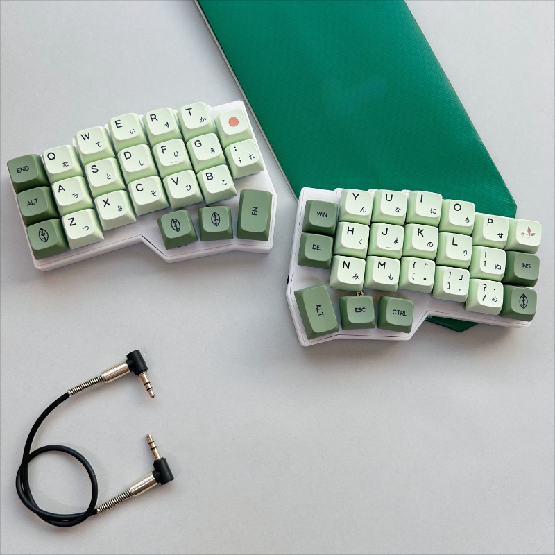 MiFuny CORNE V4 Split Keyboard Kit Collocation Japanese Keycap Wired RGB Hot-swappable Support VIAL Left and Right Hand Split Keyboard