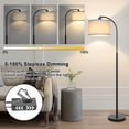 thumbnail image 2 of Lámpara de pie Boncoo Arc, pantalla ajustable, 9 W, 3000 K, LED, 2 of 6