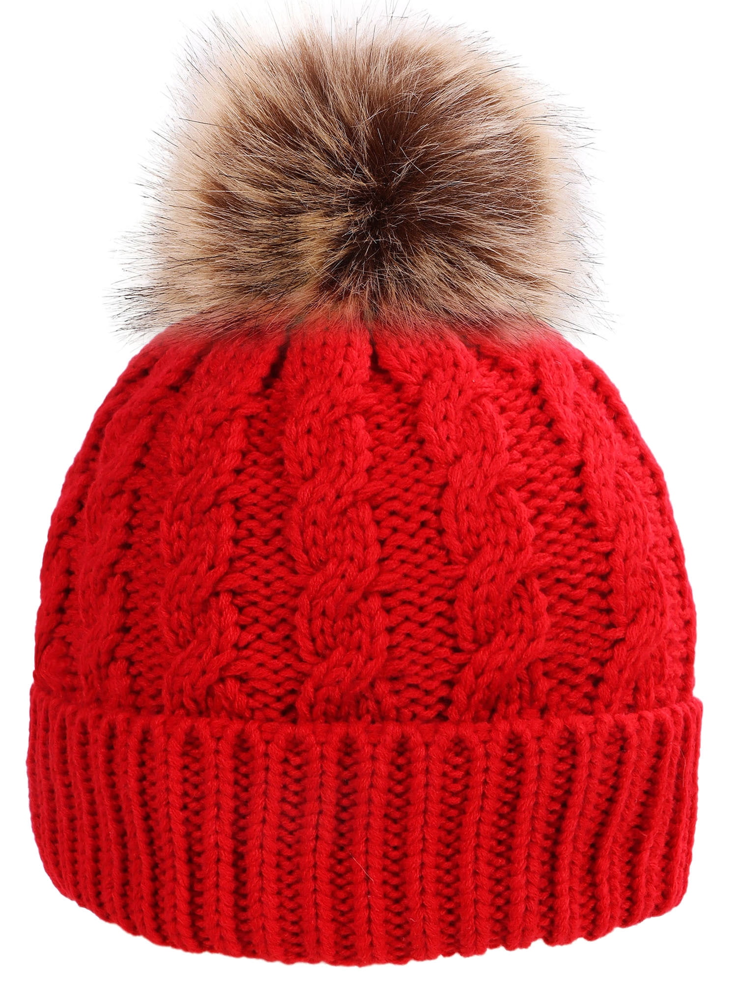 Winter hat with pom pom