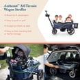 thumbnail image 2 of Gladly Family Anthem4 Quad All-Terrain Wagon Stroller with Easy Push and Pull, Removable XL Canopies, and Sturdy, Safe Folding for Storage and Transport, Electric Silver, 2 of 5