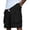 Black, variant on Besolor Men's Cargo Shorts Wide Leg Elastic Drawstring Waisted Casual Loose Outdoor Hiking Workout Knee Length Pants with Multi Pockets(X-Small,Khaki)