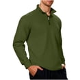 thumbnail image 2 of Men's Quarter Zip Sweater Textured Knit Business Casual Pullover, 2 of 5