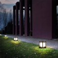 thumbnail image 3 of Luz de jardín exterior de 10 W, bolardo de luz, iluminación de jardín impermeable IP65, enchufe E27, para jardines, caminos, césped (negro) kaili Sencillez, 3 of 4