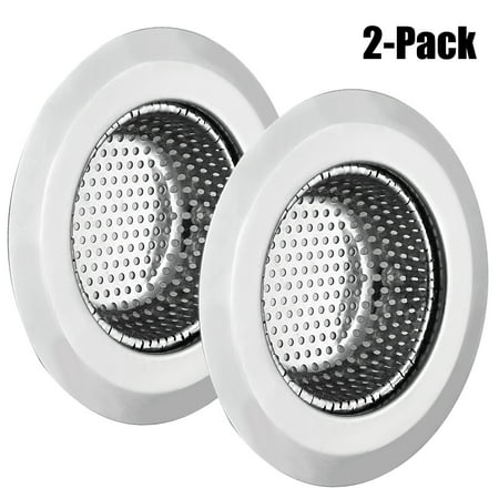 Outgeek 2 Pack Sink Strainer Stainless Steel Sink Strainer For Kitchen Sinks With Wide Rim