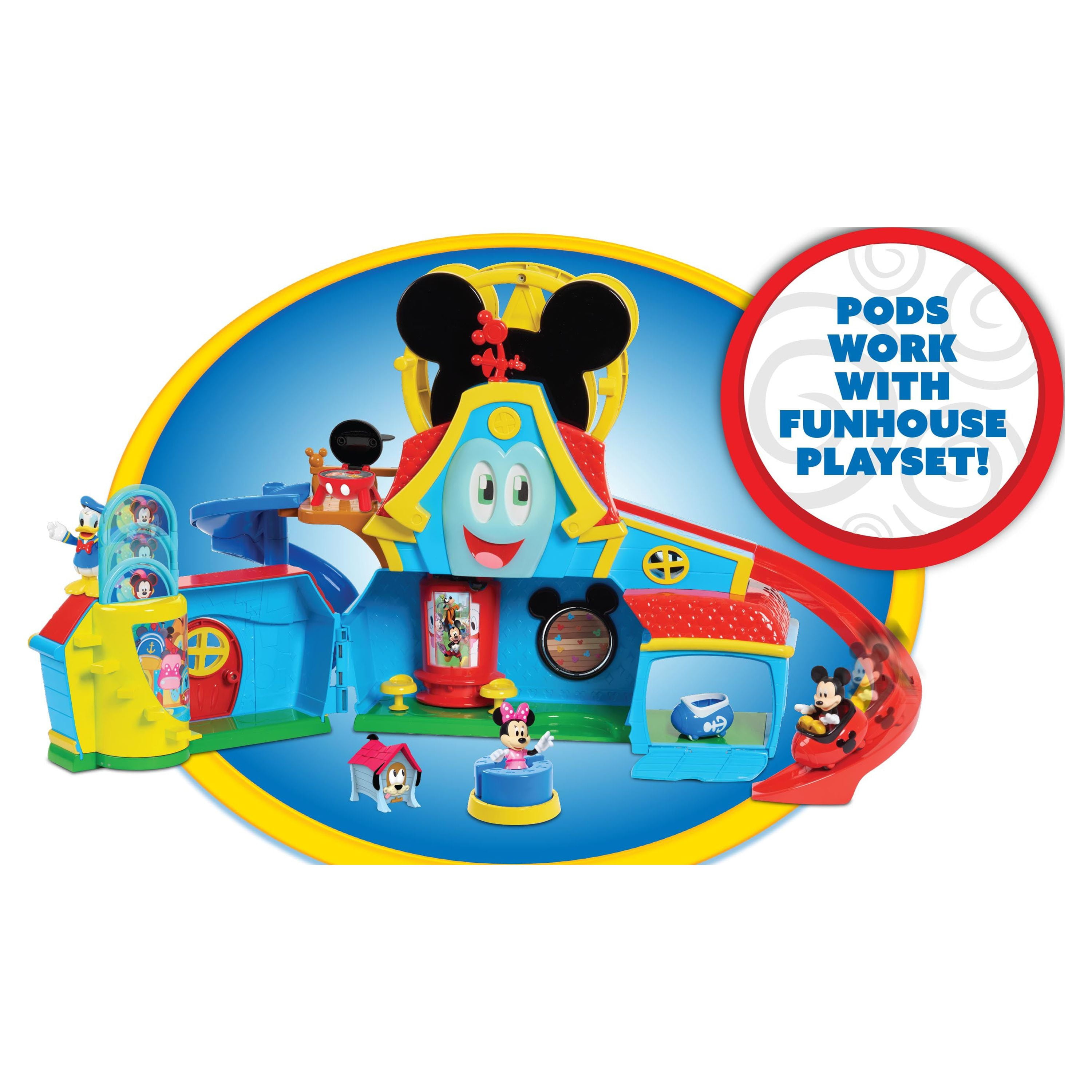 Disney Mickey Mouse Clubhouse Deluxe Playset + cars & characters