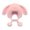 Pink, variant on Women’s Fluff-Trim Trapper Hat 3D Dual-Ear Pom Drawstring Adjustable Neck Ties for Forest Hikes Yellow