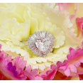 thumbnail image 4 of HeartsAndYou Heart Design Engagement Ring for Women 1.6ct Heart Cut Moissanite 18k White Gold Over Silver, 4 of 4