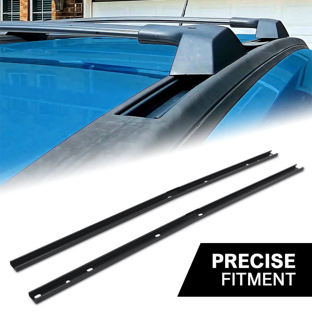 CROSSDESIGN Black Roof Rack Side Rail Package Fit for 2009-2017 Chevrolet Traverse