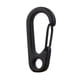thumbnail image 3 of 20 Mosquetón Negro Clip Snap Hook Split Spring Hebillas Llavero Llavero pieza, 3 of 9