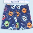 thumbnail image 5 of Linfrsh Boys Bathing Suit Toddler Boys 3-Pieces Swimsuit Sets Bathing Suit Rash Guards Sunsuit Swimwear with Hat(Dark Blue,2-3 Years), 5 of 8