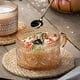 thumbnail image 3 of Juego de 2 tazas de café Gezzeny de vidrio con relieve ámbar, 14 onzas, 3 of 7