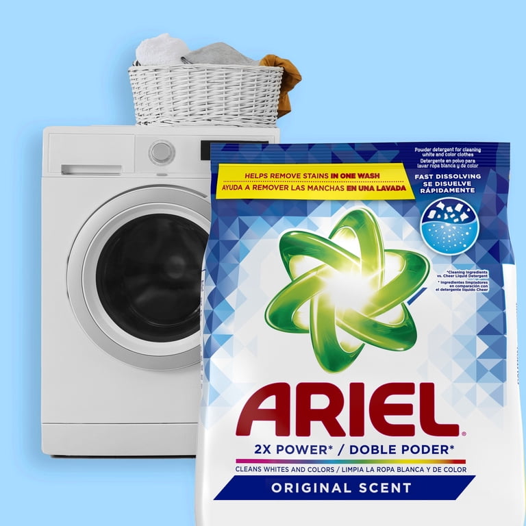 Ariel Laundry Detergent Powder, Original Scent, 70 oz, 44 Loads