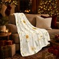 thumbnail image 3 of Botanical Sunflower Wildflower Pattern, Cozy Botanical Garden Scene, Warm Flannel Blanket for Sunroom and Reading Nook, Garden Lovers Thanksgiving Gift, Botanical Home Decor, 3 of 9