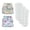 Flower&Flamingo, variant on BISENKID 2 Pack Waterproof Cloth Diaper Cover Reusable Plastic Diaper Cover - Adjustable Outer Shell with 3 Pack Absorbent to Prevent Urine Blowouts for Baby Boy, Size 1 (7-17Pound)