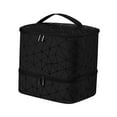 thumbnail image 4 of Bolsa de transporte de esmalte de uñas de doble capa Bolsa de almacenamiento duradera Costuras reforzadas profesionales con divisores ajustables para Fernando Estuche de transporte de esmalte de uñas, 4 of 7