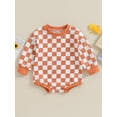 thumbnail image 4 of Lamuusaa Baby Sweatshirt Rompers  Toddler Long Sleeve Jumpsuit for Newborn Infant Cute Clothes, 4 of 8