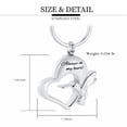 thumbnail image 4 of Personalize Hummingbird Love Heart Keepsake Cremation Jewelry for Ashes Holder Urn Keyring for Ashes of Loved One Memorial Keychian, 4 of 8