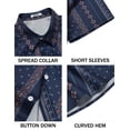 thumbnail image 4 of COOFANDY Mens Hawaiian Shirt Short Sleeve Tropical Shirts Casual Button Down Shirts Lightweight Beach Shirts, 4 of 6
