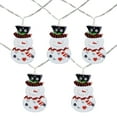 thumbnail image 2 of 10ct Snowmen with Top Hats LED Christmas Lights - 4.5 ft Clear Wire, 2 of 5