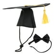 thumbnail image 2 of Pet Graduation Capswith Bow Tie,Pet Graduation Caps with Pet Graduation Capswith Necktie Collar Dog Graduation Hats Achieve More, 2 of 12