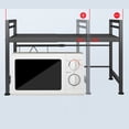 thumbnail image 4 of Carbon Steel Microwave Oven Rack Expandable, Space Saving for Home Kitchen Countertop, Easy Installation, 4 of 7