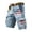 czb# Sky Blue368, variant on 4Th Of July Cargo Shorts For Men Stars Striped Wide Leg High Waist Multi Pockets Summer Casual Independence Day Print Breathable Gym Hking Patriotic Shorts,Black,XL