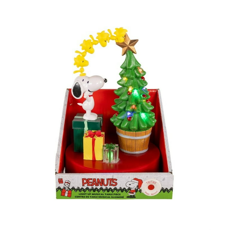 Kurt S. Adler Christmas Snoopy and Woodstock Musical Tabletop Tree Kurt S. Adler Christmas Snoopy and Woodstock Musical Tabletop Tree