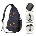 thumbnail image 2 of Space and Galaxy Aesthetic Sling Bag - Lightweight Shoulder Backpack for Travel - Spacious & Organized, 2 of 5