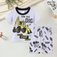 thumbnail image 2 of Xudanell Baby 2T-8Y Baby Boy Outfit Short Shirt Shorts Sets Leisure 1st Birthday Outfit Boy Summer Clothes, 2 of 5