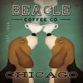 thumbnail image 2 of Fowler, Ryan 20x20 Black Ornate Wood Framed with Double Matting Museum Art Print Titled - Beagle Coffee Co Chicago, 2 of 4