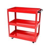 3 Tier Rolling Tool Cart Mechanic Tool Cart with Lockable Wheels 330LB Capacity