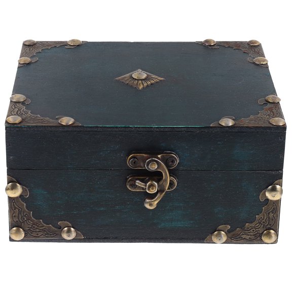 Mutably Wooden Trinket Box Antique Jewelry Case Vintage Jewelry Case Earring Box
