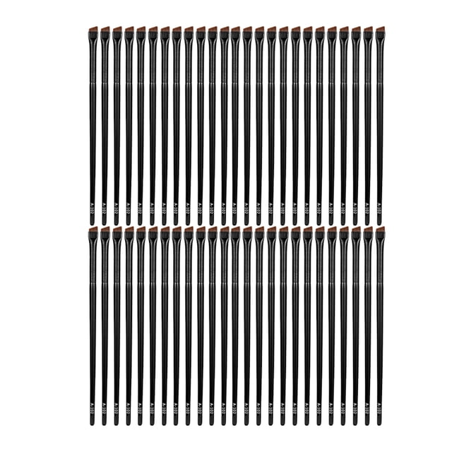 serony 5/10/20/50 Pcs Brosse à Sourcils Professionnelle Pinceaux Eyeliner Outil de Maquillage Multifonction Petit Angle Réutilisable Outils Cosmétiques A102(50 Pcs)
