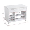 thumbnail image 3 of Elegant Kitchen and Bath 48 inch Kitchen Island in White, 3 of 14