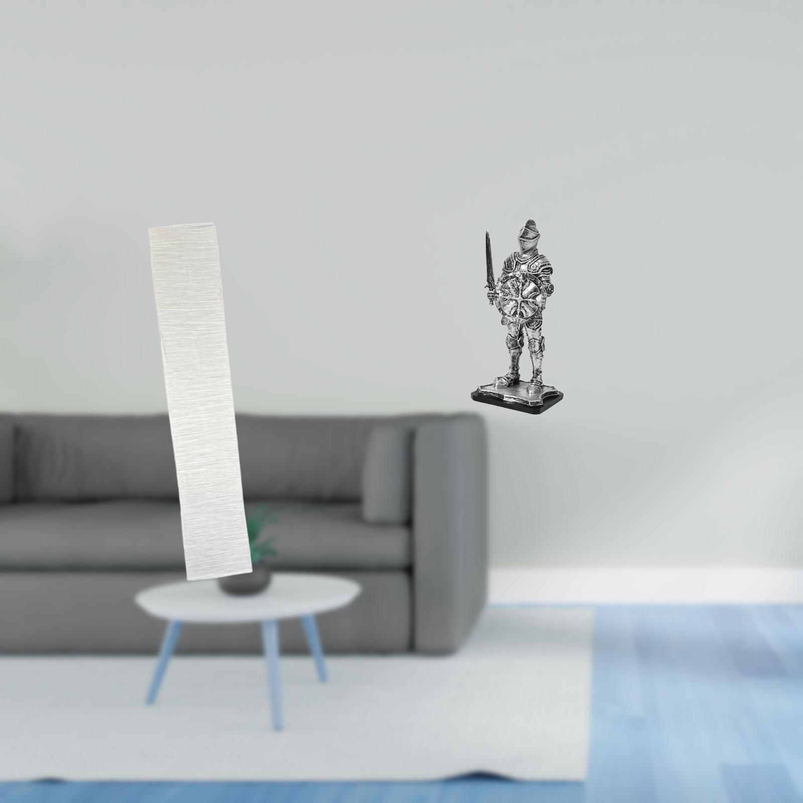 Floor Lamp Shade Knight Statue Desktop Figurine Premium Paper and Resin for Living Room Office Bookshelf Decor