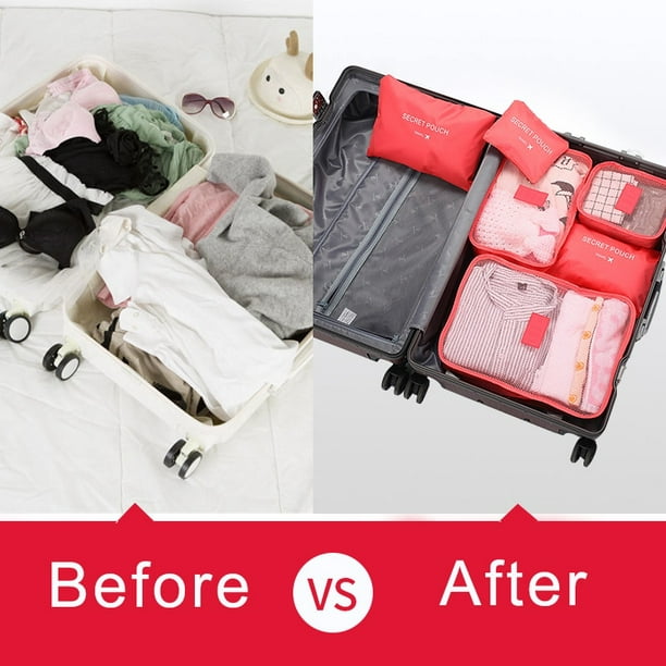 6Pcs/Set Travel Bag Suitcase Underwear Shoes Storage Bag Waterproof Clothes  Packing Bag Luggage Organizer Travel Organizer