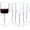 Clear, variant on 36 Pack Clear Plastic Wine Glasses - 10 OZ Disposable Square Wine Glasses with Stem for Wedding & Party & Anniversary