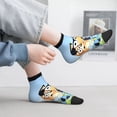 thumbnail image 2 of Silaia Bluey Print Adult Socks,Ankle Athletic Running Socks,Cushioned Breathable Low Cut Sports Tab Socks for Men and Women,Moisture-Wicking Crew Socks, 2 of 7