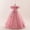 Pink, variant on RTKFRFLM Girls Sequin Floral Gown Mesh Tulle Princess Dress for Wedding and Party Pink 11 Years