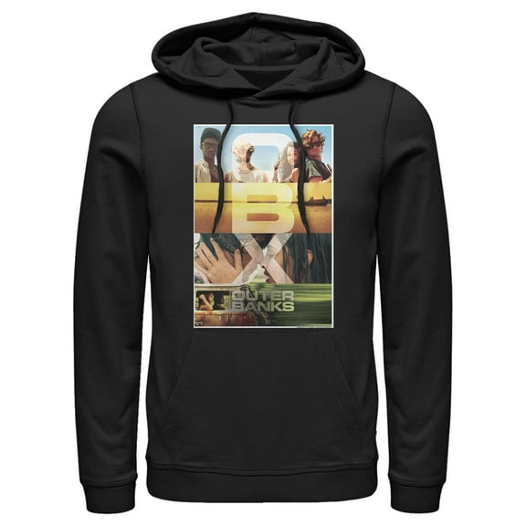 Men's Outer Banks Poster Pull Over Hoodie Black 3X Large