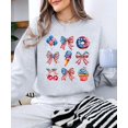 thumbnail image 6 of 4th of July Patriotic Sweatshirt for Women & Kids USA Red White Blue Family Matching Crewneck Gray Sweatshirt Adult Medium, 6 of 7