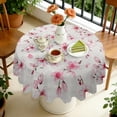 thumbnail image 4 of Round Tablecloth Spring Summer 60x60 Inch Round Table Cover for Party Dinner Picnic flower, 4 of 5