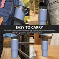 thumbnail image 7 of Modern 30oz Handheld Travel Tumbler with Handle – Double Wall Stainless Steel Insulated Cup, Flip Straw Lid, Leak-Proof & BPA-Free for Hot and Cold Drinks – Durable Coffee & Juice Mug Black, 7 of 7