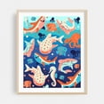 thumbnail image 2 of Ocean Wonders - India Digital Art Ocean Marine Life Whimsical Pattern Seascape Tropical Unframed Wall Art Print 36 x 48 inches, 2 of 13
