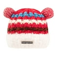 thumbnail image 1 of Chapeau d'Ours Tricoté Chaud d'Hiver pour Femmes Rouge Design Décontracté Unisexe Usage Extérieur Matériau Polyester Doux Taille Unique en Rouge Vif, 1 of 3