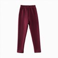 thumbnail image 5 of Gibobby Kids Baby Girls Leggings Footless Soft Skinny Thin Leggings Toddler Girls Solid Stretch Trousers(13-14 Years,Brick Red), 5 of 7