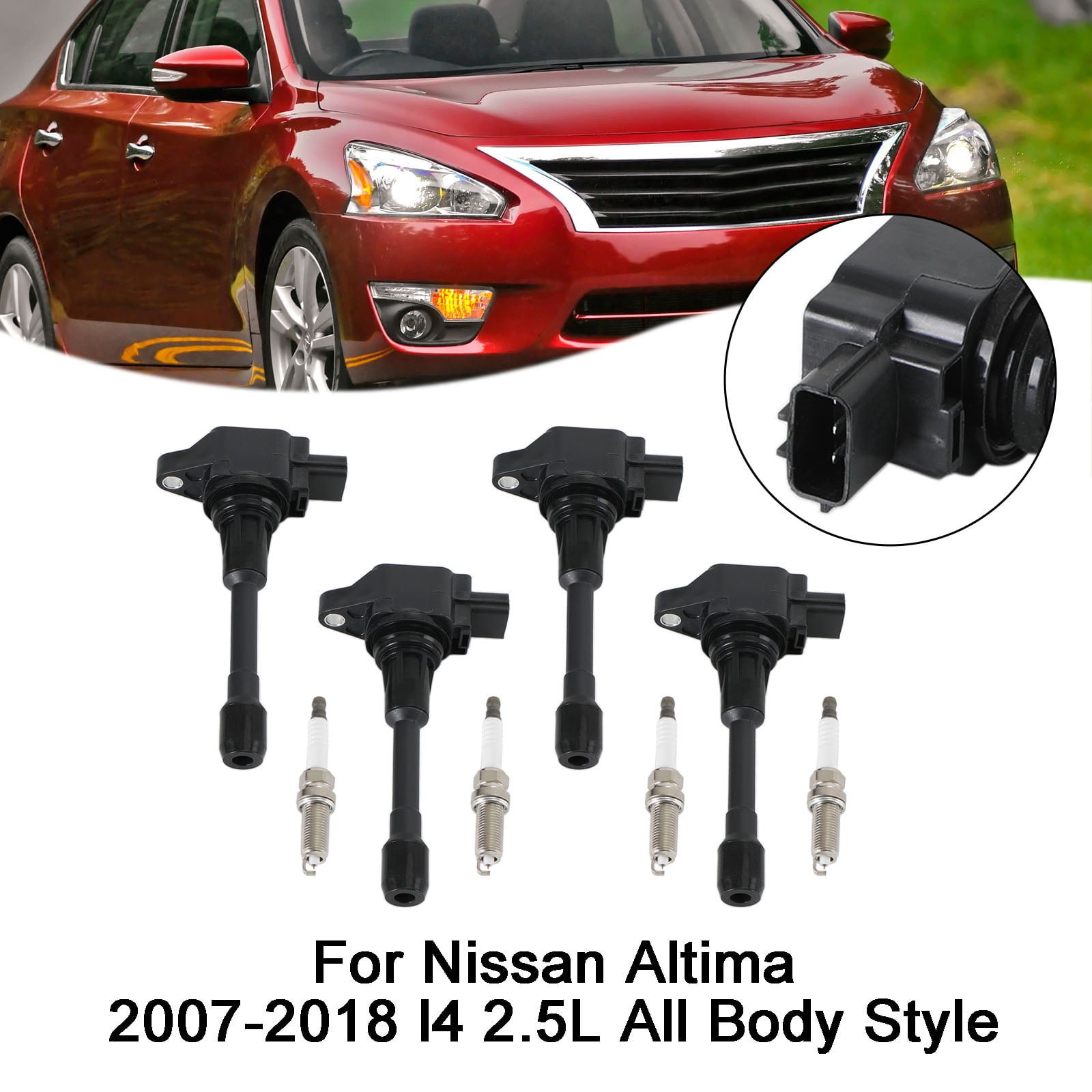 4Pcs Ignition Coils Pack for Nissan Altima Sentra Rogue X-Trail Tiida 2.5L UF549