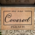 thumbnail image 5 of Dusknt Clearance Sale! Polyester Carpet, We Are Covered Psalm 91 Religious Doormat Covered 91 Door Psalm Mat Mat Are Door We Carpet Front Home Decor, 1X We Are Covered Psalm 91 Religious Doormat, 5 of 9